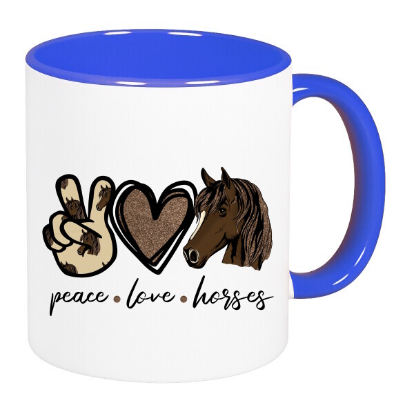 Színes fülű és belsejű bögre