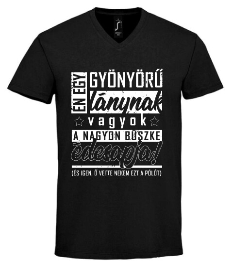 Unisex V nyakú póló