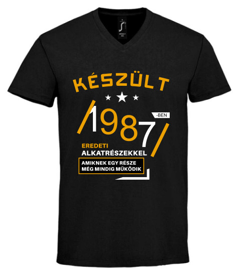 Unisex V nyakú póló