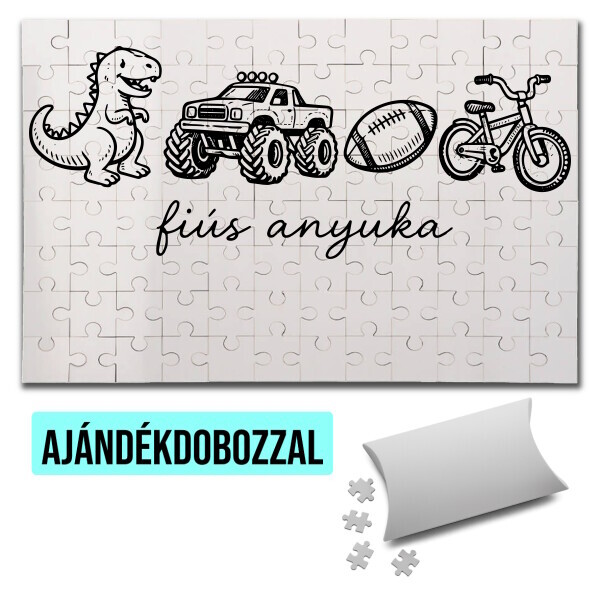 Puzzle - kirakó ajándékdobozzal