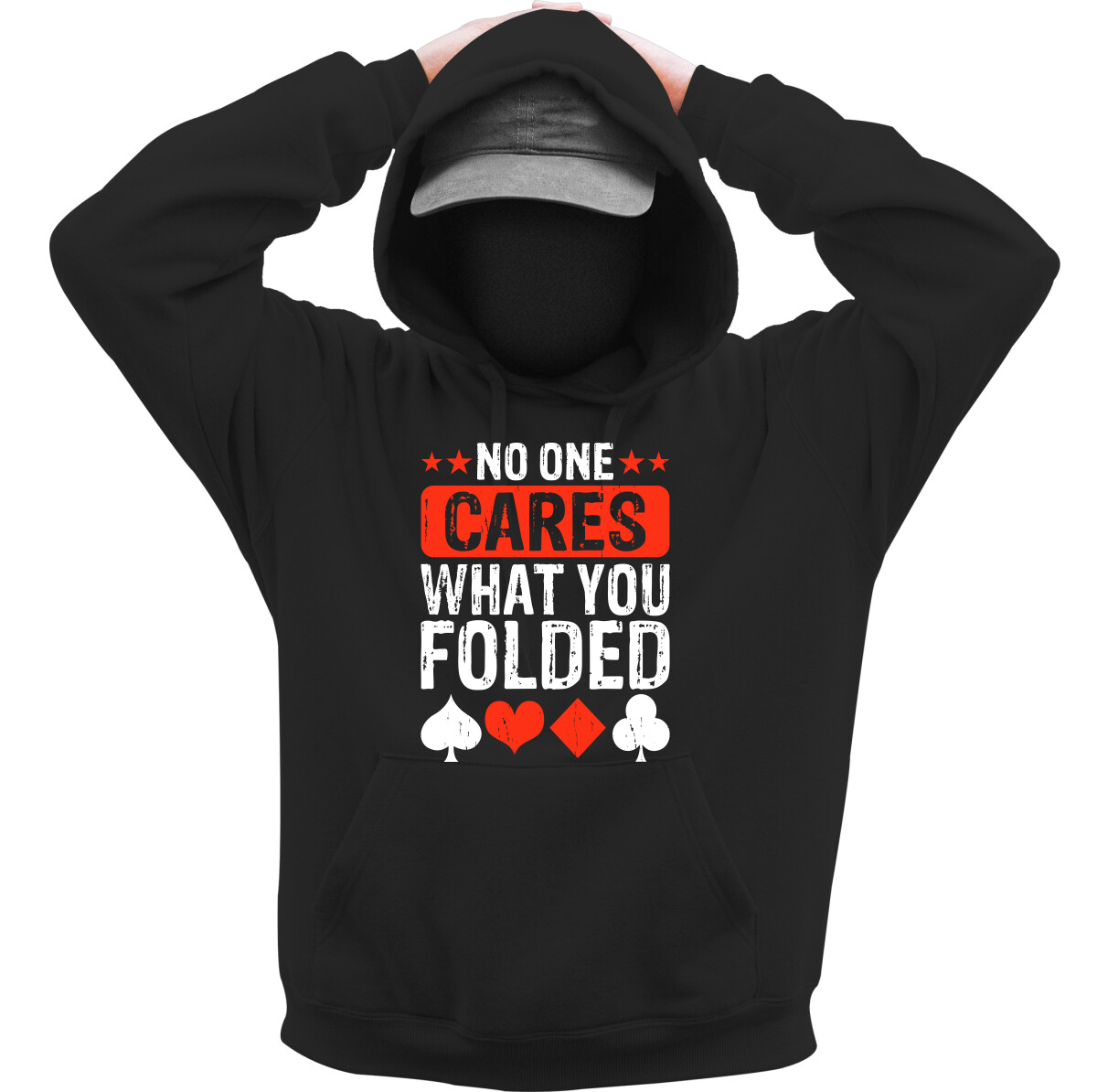 Kapucnis belebújós pulóver