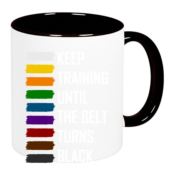 Színes fülű és belsejű bögre