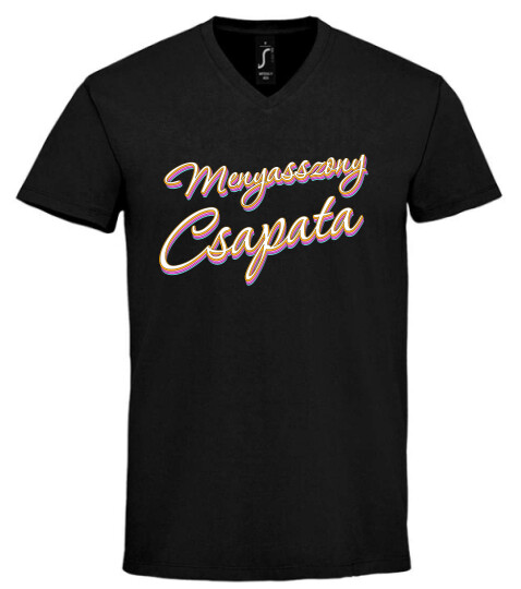 Unisex V nyakú póló