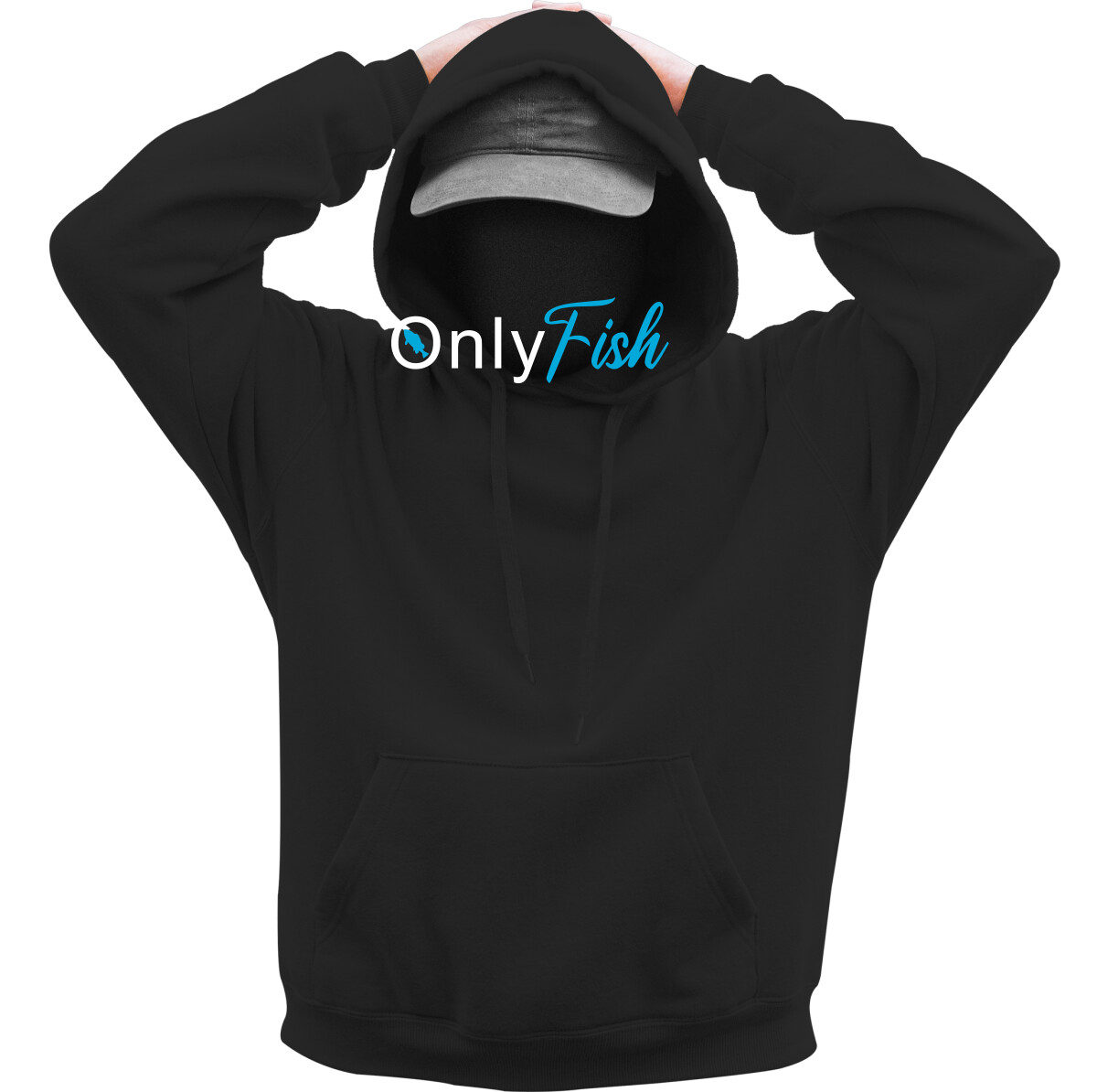 Kapucnis belebújós pulóver