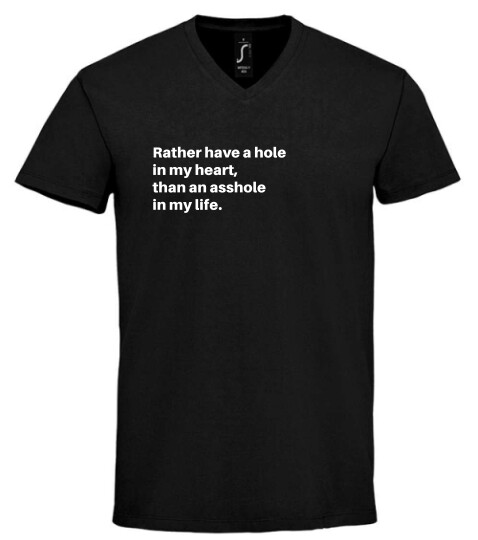 Unisex V nyakú póló