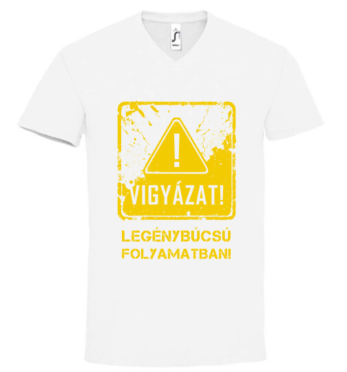 Unisex V nyakú póló