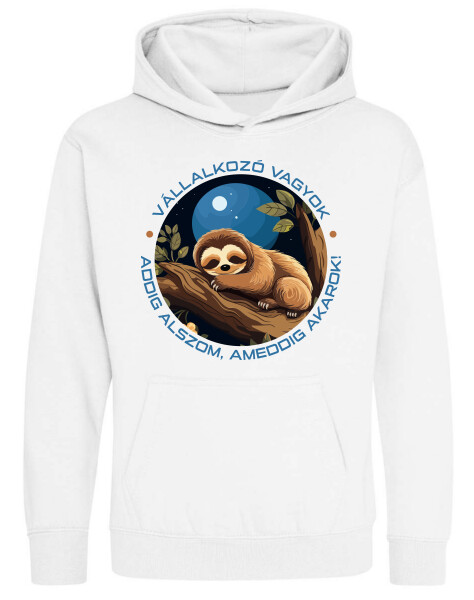 Kapucnis belebújós gyerek pulóver