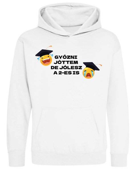 Kapucnis belebújós gyerek pulóver