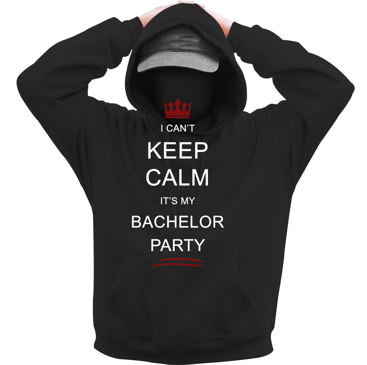 Kapucnis belebújós pulóver