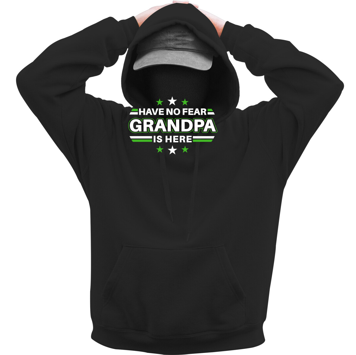 Kapucnis belebújós pulóver