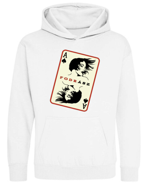 Kapucnis belebújós gyerek pulóver