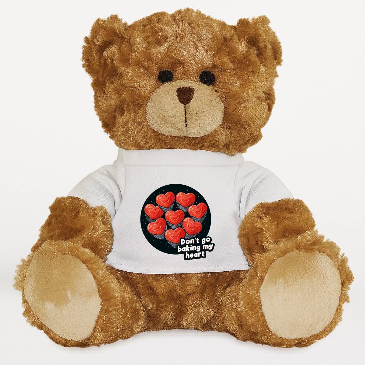 Plüssmaci egyedi pólóval