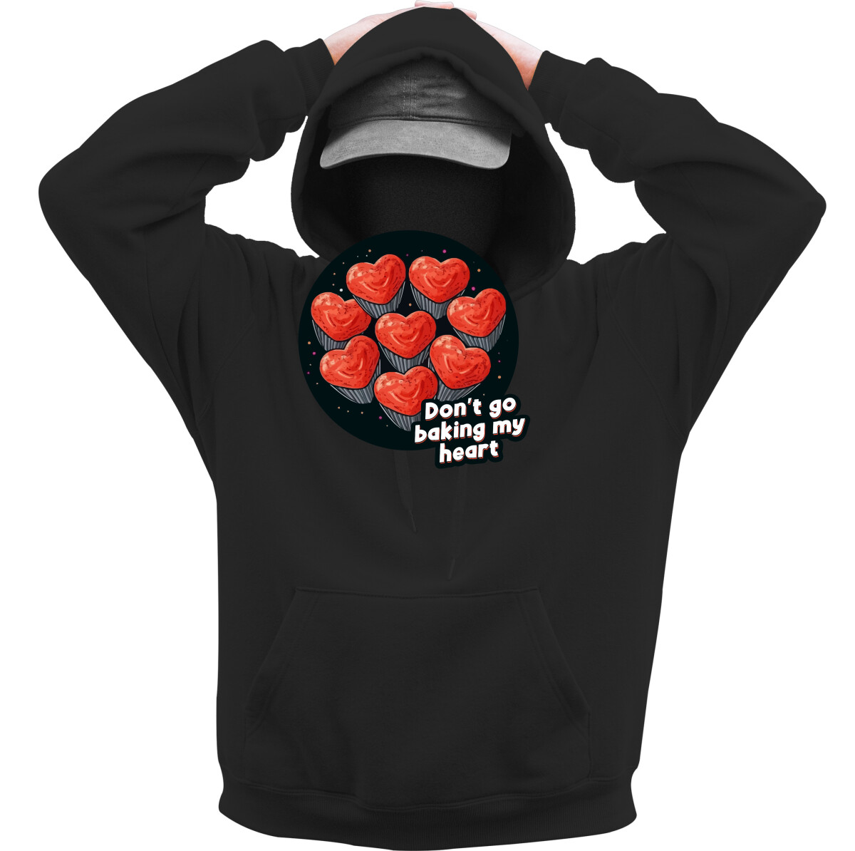 Kapucnis belebújós pulóver