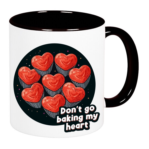 Színes fülű és belsejű bögre