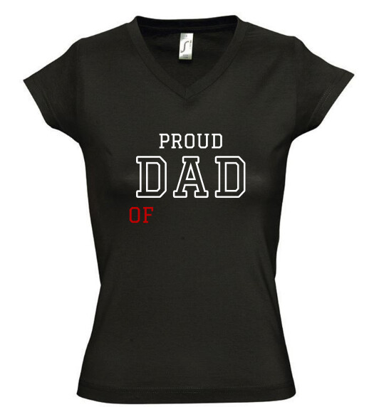 Női V nyakú póló