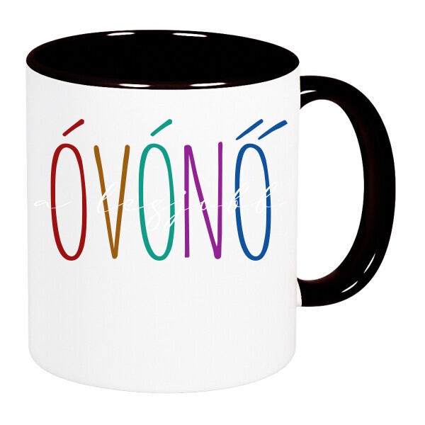 Színes fülű és belsejű bögre