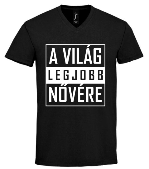 Unisex V nyakú póló