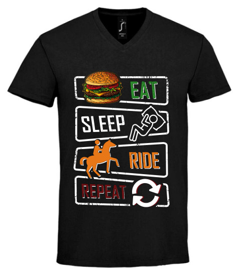 Unisex V nyakú póló