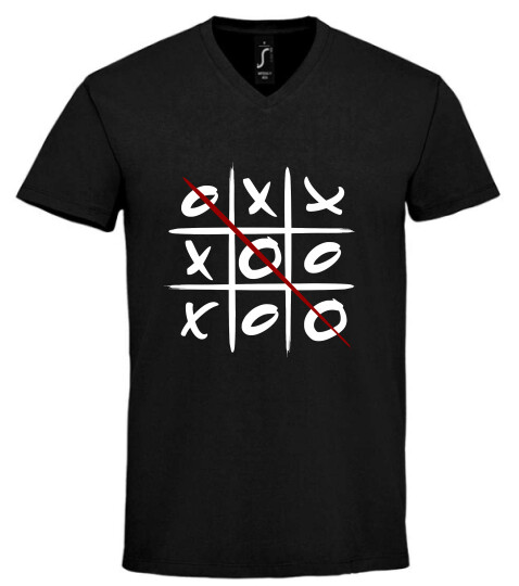 Unisex V nyakú póló