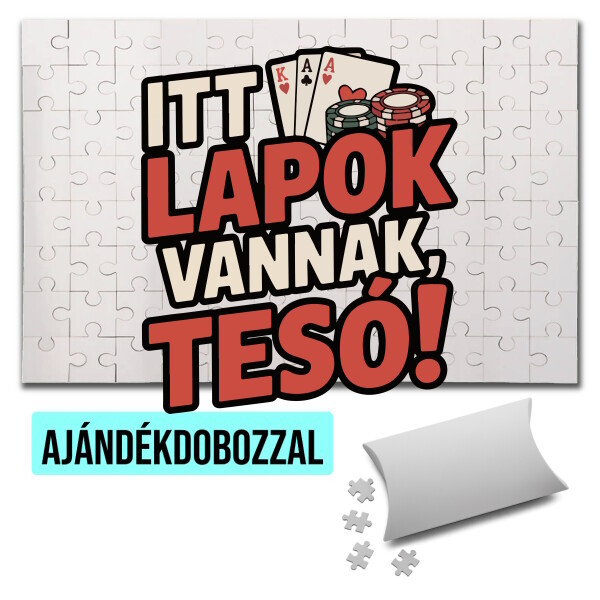 Puzzle - kirakó ajándékdobozzal