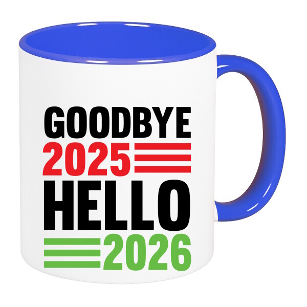 Színes fülű és belsejű bögre