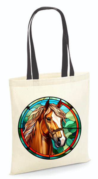 Vászontáska - színes fülű 