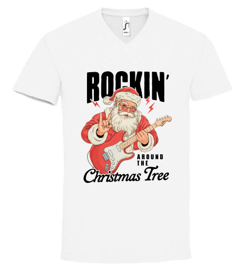 Unisex V nyakú póló