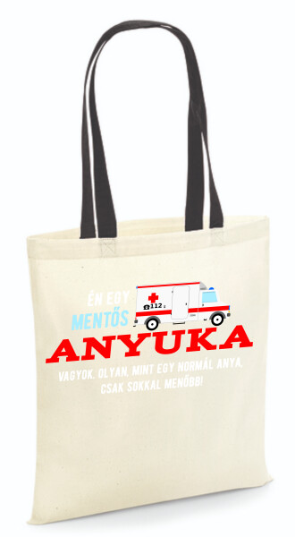 Vászontáska - színes fülű 