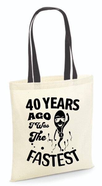 Vászontáska - színes fülű 