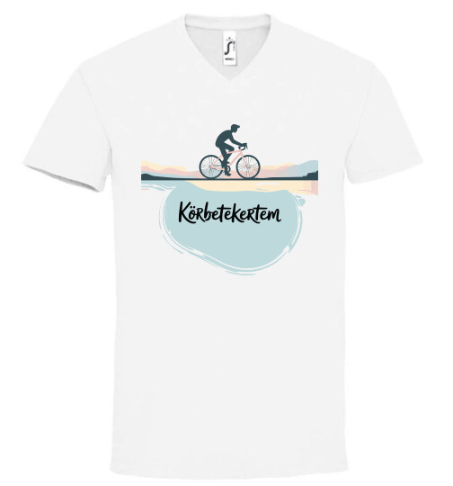 Unisex V nyakú póló