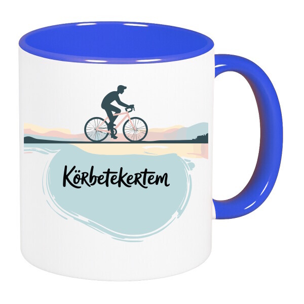 Színes fülű és belsejű bögre