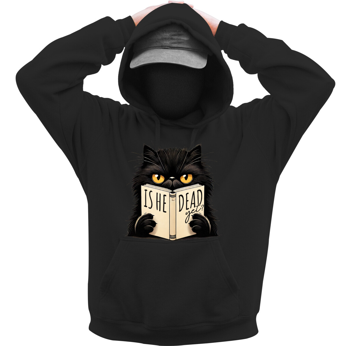 Kapucnis belebújós pulóver