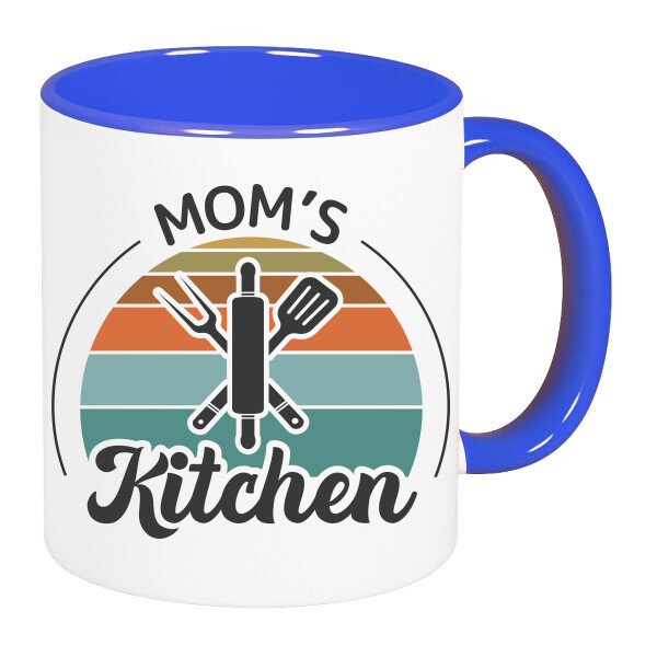 Színes fülű és belsejű bögre