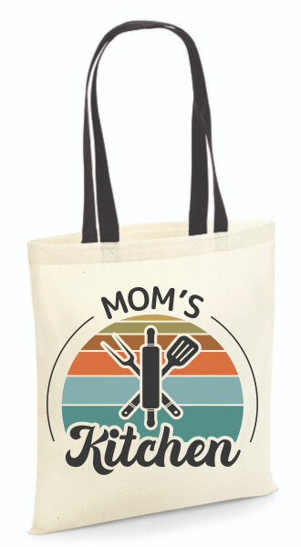 Vászontáska - színes fülű 