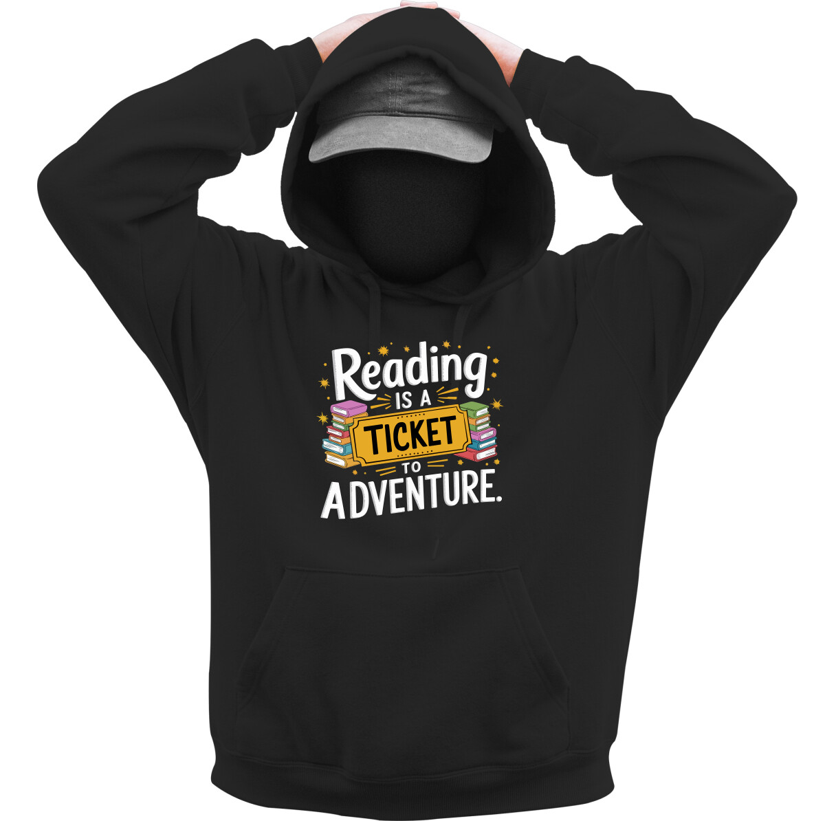 Kapucnis belebújós pulóver