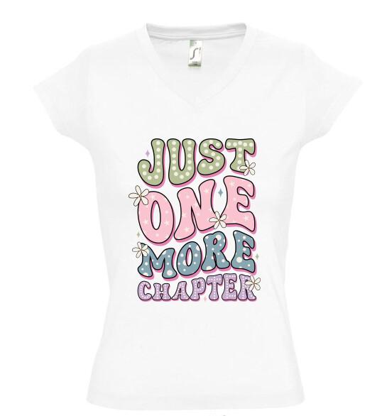 Női V nyakú póló