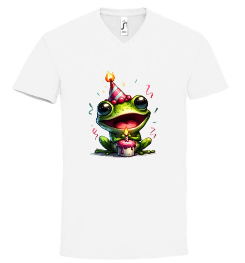 Unisex V nyakú póló