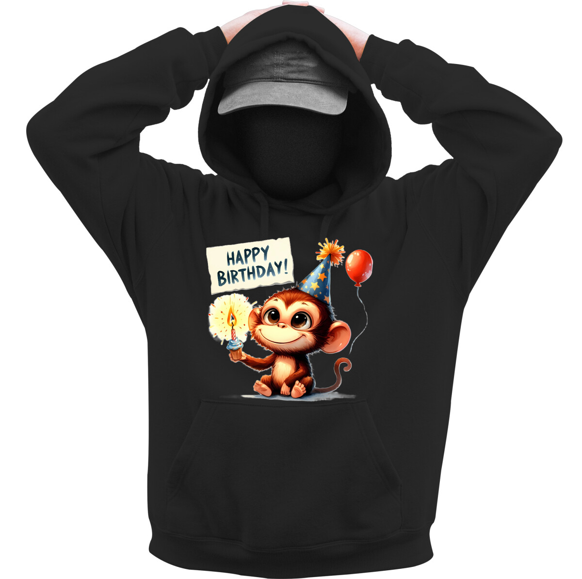 Kapucnis belebújós pulóver