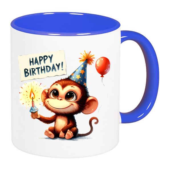 Színes fülű és belsejű bögre