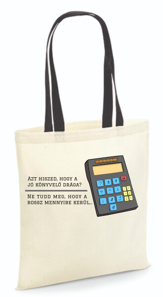 Vászontáska - színes fülű 