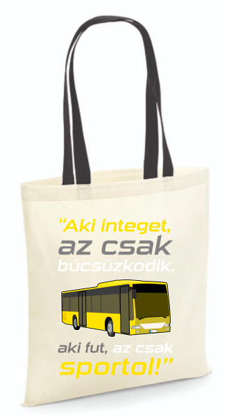 Vászontáska - színes fülű 