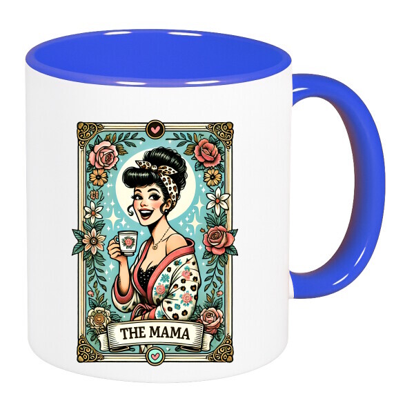 Színes fülű és belsejű bögre