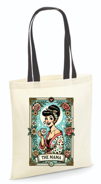 Vászontáska - színes fülű 