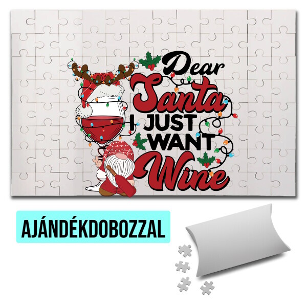 Puzzle - kirakó ajándékdobozzal