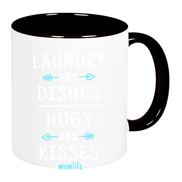 Színes fülű és belsejű bögre