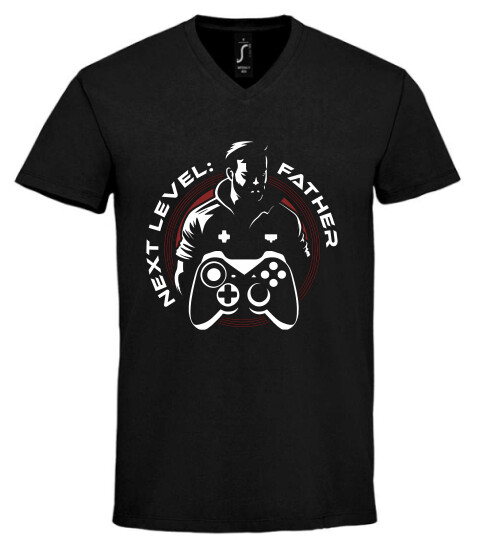 Unisex V nyakú póló