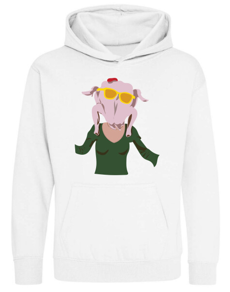 Kapucnis belebújós gyerek pulóver