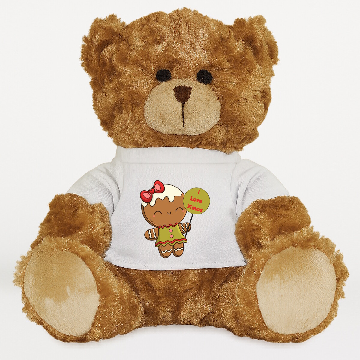 Plüssmaci egyedi pólóval