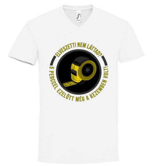 Unisex V nyakú póló