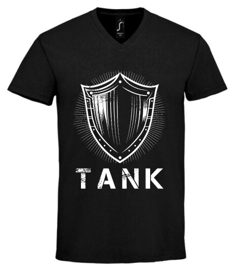 Unisex V nyakú póló